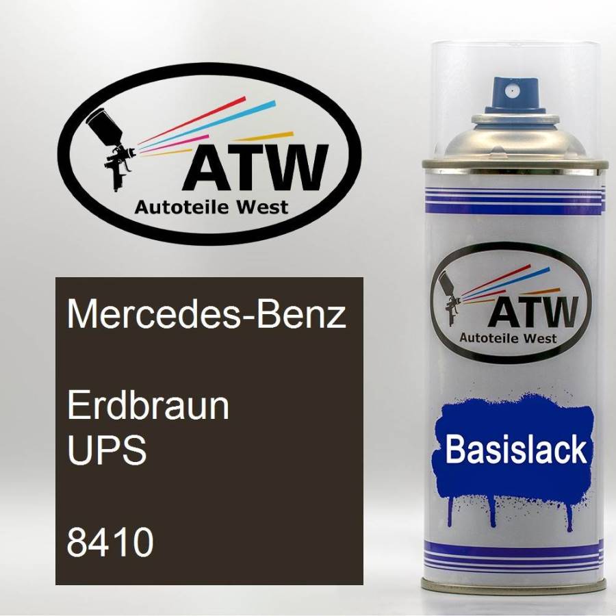 Mercedes-Benz, Erdbraun UPS, 8410: 400ml Sprühdose, von ATW Autoteile West.